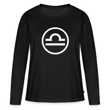 Balance - T-shirt manches longues Premium bio Femme - noir - Devant - Julia (174cm)