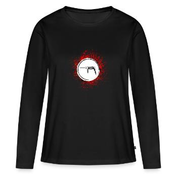 Electric Drill Icon Tool - Women's Premium Organic Long Sleeve Shirt - black - Front - Julia (174cm)