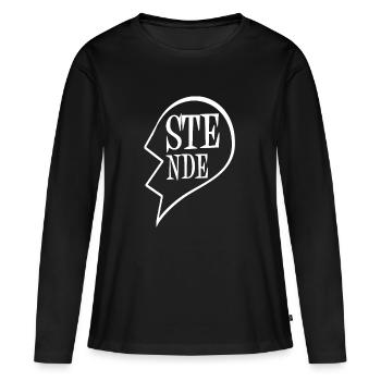 2 meilleures amies - T-shirt manches longues Premium bio Femme - noir - Devant - Julia (174cm)