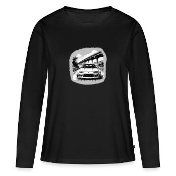 JDM Sportcar Tuning Driftcar Car Gift PS - Women's Premium Organic Long Sleeve Shirt - black - Front - Julia (174cm)