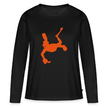 Underwater hockey - Women's Premium Organic Long Sleeve Shirt - black - Front - Julia (174cm)