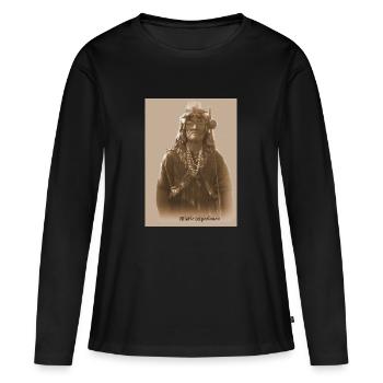 Tayta Alejandro Ayacucho - T-shirt manches longues Premium bio Femme - noir - Devant - Julia (174cm)