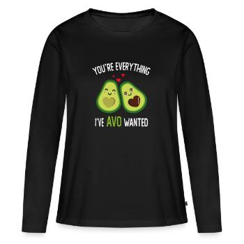 You're Everything I've AVO Wanted - T-shirt manches longues Premium bio Femme - noir - Devant - Julia (174cm)