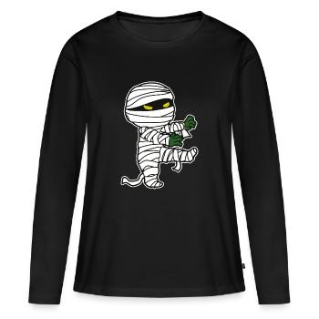 Mummy - Women's Premium Organic Long Sleeve Shirt - black - Front - Julia (174cm)