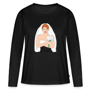 Braut Braun 1 1 - T-shirt manches longues Premium bio Femme - noir - Devant - Julia (174cm)