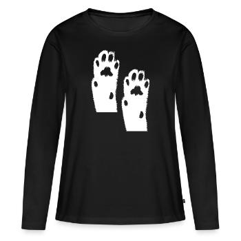 Hund Dog - Frauen Premium Bio Langarmshirt - Schwarz - Vorne - Julia (174cm)