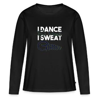 Valse Danse de couple - T-shirt manches longues Premium bio Femme - noir - Devant - Julia (174cm)