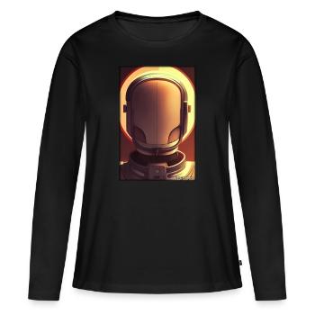 Roboter Zukunft Technik Wissenschaft Android - Frauen Premium Bio Langarmshirt - Schwarz - Vorne - Julia (174cm)