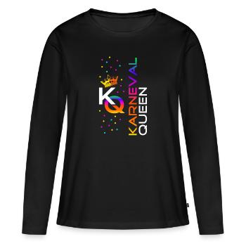 Carnival Queen - Women's Premium Organic Long Sleeve Shirt - black - Front - Julia (174cm)