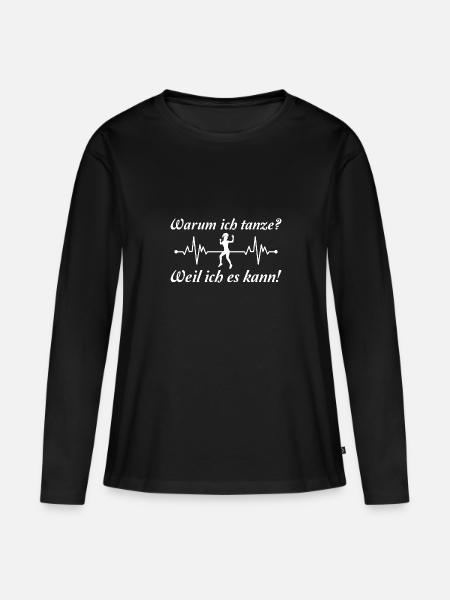 Tanzen Hobby Tänzerin - Frauen Premium Bio Langarmshirt - Schwarz