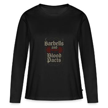 Goth Gym Dark Fitness Alternative Training Gothic - Women's Premium Organic Long Sleeve Shirt - black - Front - Julia (174cm)