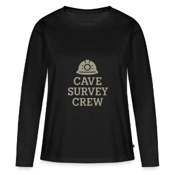 Speleology Cave Science Caving Student Geology - Women's Premium Organic Long Sleeve Shirt - black - Front - Julia (174cm)