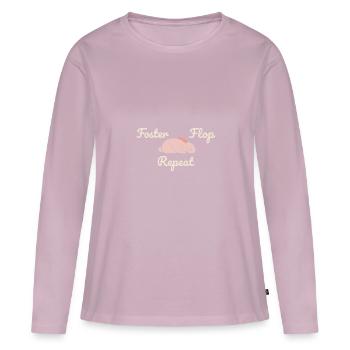 Bunny Mom Rabbit Rescue Adopt, Buy - Women's Premium Organic Long Sleeve Shirt - dusky pink - Front - Julia (174cm)