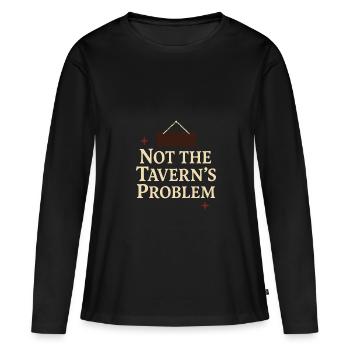 Taverne médiévale Foire de la Renaissance - T-shirt manches longues Premium bio Femme - noir - Devant - Julia (174cm)