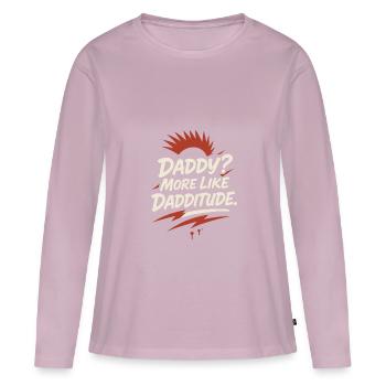 Punk Dad Alternative Paternity Rebellious - Women's Premium Organic Long Sleeve Shirt - dusky pink - Front - Julia (174cm)
