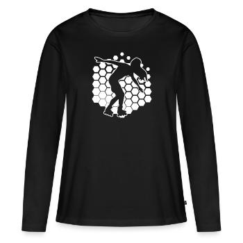 Men's Roller Skate Roller Skating Roller Skates - Women's Premium Organic Long Sleeve Shirt - black - Front - Julia (174cm)