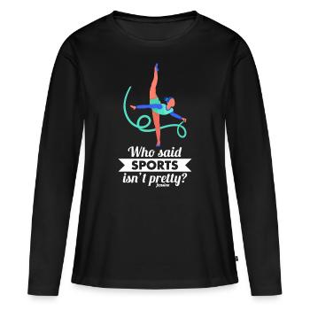 Ballett - Frauen Premium Bio Langarmshirt - Schwarz - Vorne - Julia (174cm)