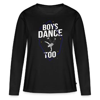 Breakdance Musique Breaking BBoy Bgirl - T-shirt manches longues Premium bio Femme - noir - Devant - Julia (174cm)