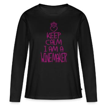Best Winzer ever Winzer Geschenk - Frauen Premium Bio Langarmshirt - Schwarz - Vorne - Julia (174cm)