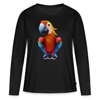 Ara - T-shirt manches longues Premium bio Femme - noir - Devant - Julia (174cm)
