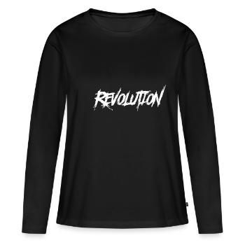 Révolution, Cuba, Che, AnTiFa, résistance - T-shirt manches longues Premium bio Femme - noir - Devant - Julia (174cm)