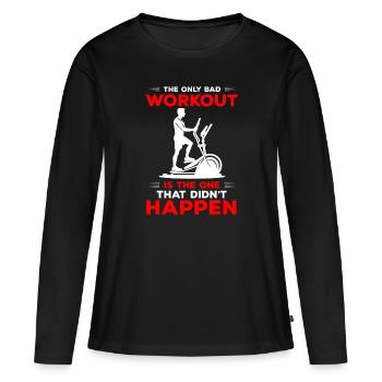 Endurance croisée Santé - T-shirt manches longues Premium bio Femme - noir - Devant - Julia (174cm)