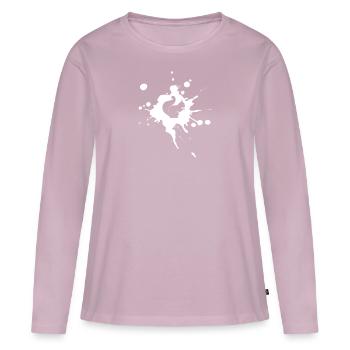 Écureuil animal rongeur forêt de squirrel mignon - T-shirt manches longues Premium bio Femme - rose poudré - Devant - Julia (174cm)