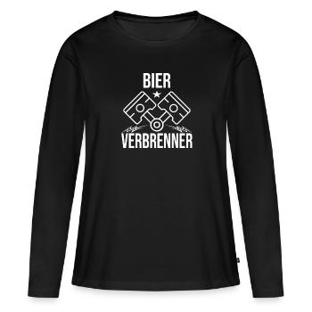 Feiern - Frauen Premium Bio Langarmshirt - Schwarz - Vorne - Julia (174cm)