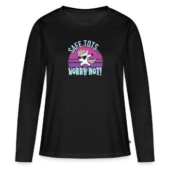 Babysitter - Women's Premium Organic Long Sleeve Shirt - black - Front - Julia (174cm)