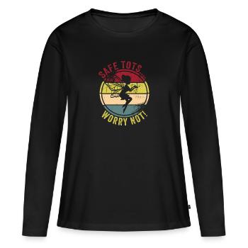 Babysitter - Women's Premium Organic Long Sleeve Shirt - black - Front - Julia (174cm)