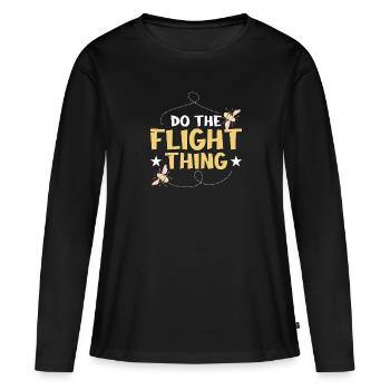 Insects - Women's Premium Organic Long Sleeve Shirt - black - Front - Julia (174cm)