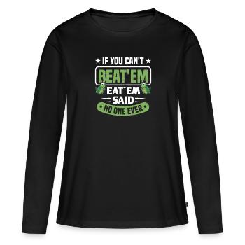 Insects - Women's Premium Organic Long Sleeve Shirt - black - Front - Julia (174cm)