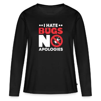 Insects - Women's Premium Organic Long Sleeve Shirt - black - Front - Julia (174cm)