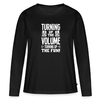 Festival - Frauen Premium Bio Langarmshirt - Schwarz - Vorne - Julia (174cm)