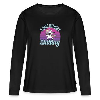 Festival - Frauen Premium Bio Langarmshirt - Schwarz - Vorne - Julia (174cm)