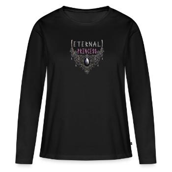 Goth Emo - T-shirt manches longues Premium bio Femme - noir - Devant - Julia (174cm)