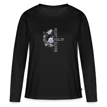 Goth Emo - T-shirt manches longues Premium bio Femme - noir - Devant - Julia (174cm)