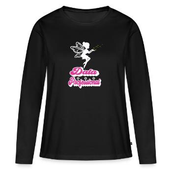 Daten Analytiker Datenschutz Beauftragter - Frauen Premium Bio Langarmshirt - Schwarz - Vorne - Julia (174cm)