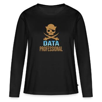 Daten Analytiker Datenschutz Beauftragter - Frauen Premium Bio Langarmshirt - Schwarz - Vorne - Julia (174cm)
