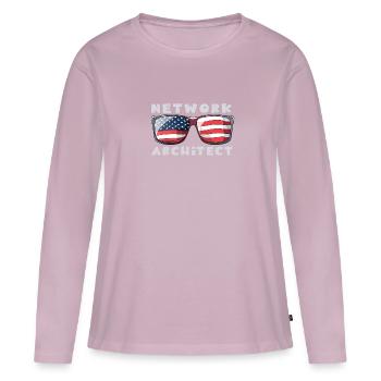 Network Engineer - Women's Premium Organic Long Sleeve Shirt - dusky pink - Front - Julia (174cm)
