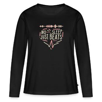 Festival - Frauen Premium Bio Langarmshirt - Schwarz - Vorne - Julia (174cm)