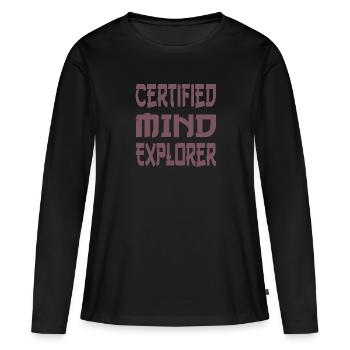 Psychologist - Women's Premium Organic Long Sleeve Shirt - black - Front - Julia (174cm)