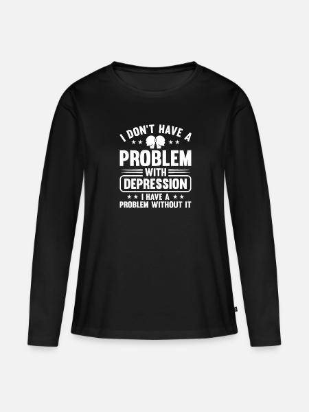 Psychologe - Ekologisk långärmad premium-T-shirt dam - svart