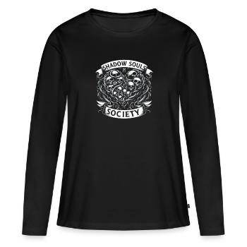 Gothique - T-shirt manches longues Premium bio Femme - noir - Devant - Julia (174cm)
