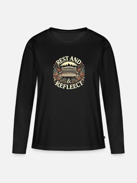 Garten - Frauen Premium Bio Langarmshirt - Schwarz