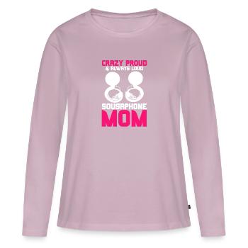 Sousaphone - Women's Premium Organic Long Sleeve Shirt - dusky pink - Front - Julia (174cm)