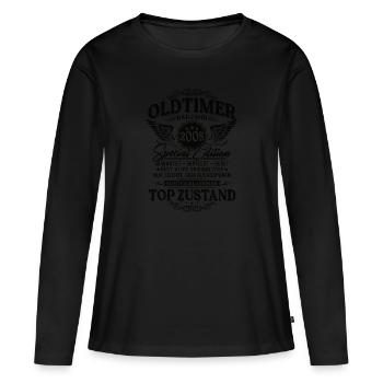 Oldtimer Baujahr 2005 Jahrgang Geburtstag Geschenk - Frauen Premium Bio Langarmshirt - Schwarz - Vorne - Julia (174cm)