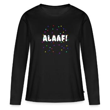 ALAAF Kostüm Karneval - Frauen Premium Bio Langarmshirt - Schwarz - Vorne - Julia (174cm)