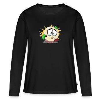 Worried BB - Women's Premium Organic Long Sleeve Shirt - black - Front - Julia (174cm)
