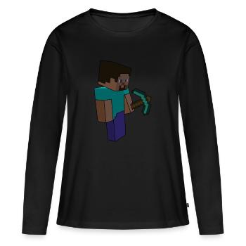 travailleurs de la mine mine mine mineur charbon kohle16 - T-shirt manches longues Premium bio Femme - noir - Devant - Julia (174cm)